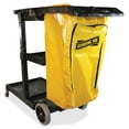 thumbnail image 2 of Genuine Joe, Workhorse Janitor's Cart, 1 Each, Charcoal,Yellow, 2 of 3