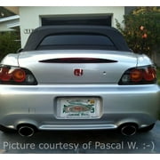 2pcs Red Silver H Logo Front Back OEM Emblem Replacement Set Fit for JD-M RSX Integra, will fit 00-09 Honda S2000 Ap1 Ap2