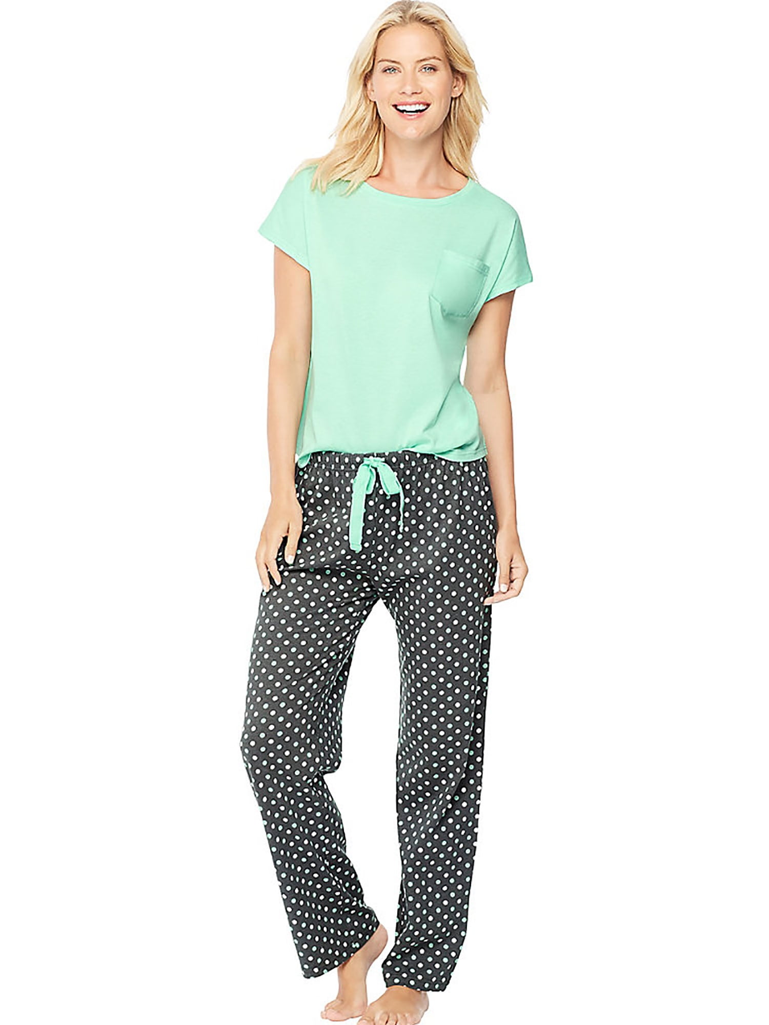 Hanes Ultimate Women's Dolman Sleeve Tee/Pants Sleep Set, Style 28995 ...