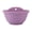 Purple, variant on Semi Circular Wall-Mounted Plastic Flower Pot Faux Rattan Wicker Textured Planter Stylish Hanging Container for Hydroponic Greenery Garden and Household Decoration