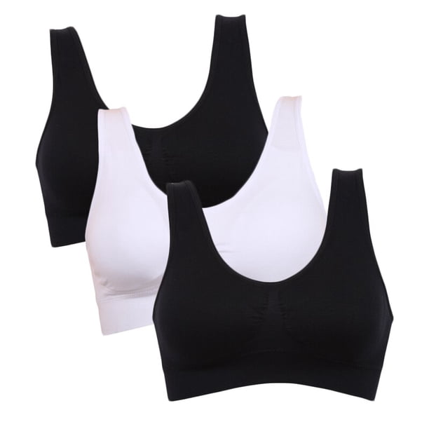 3 unids/lote sujetador sin costuras con almohadillas sujetadores de talla grande para mujer sujetador activo sujetador inalámbrico Push Up chaleco de talla grande inalámbrico BH 5XL Tan Jianjun unisex