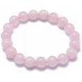 thumbnail image 1 of 1 pulsera elástica de rosa natural con cuentas de cuarzo y piedras preciosas de 8 mm, redonda y teñida, para mujeres y hombres, regalo de cumpleaños., 1 of 2