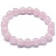 thumbnail image 1 of 1 pulsera elástica de rosa natural con cuentas de cuarzo y piedras preciosas de 8 mm, redonda y teñida, para mujeres y hombres, regalo de cumpleaños., 1 of 2