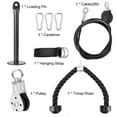 thumbnail image 2 of Fitness DIY Pulley Cable Machine Attachment System Loading Pin Lifting Arm Biceps Triceps Blaster Hand Strength Training Equipment, 2 of 7