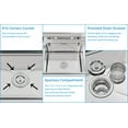 thumbnail image 4 of Ourlova Évier Utilitaire en Acier Inoxydable Bol Simple Compartiment Évier Utilitaire Autoportant Compartiment Grand, 4 of 8