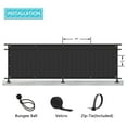 thumbnail image 4 of 6FT x 40FT Black Fence Screens, Heavy Duty 150 GSM, with Zipties, for Chain Link Fences, 4 of 7