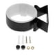 thumbnail image 4 of Secador de pelo de puerta, soporte de pared y almacenamiento para secador, de aluminio Negro, 4 of 9