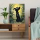 thumbnail image 5 of Qisvanset 12x16 Inch Church Road Country Landscape Oil Painting Wall Art, 5 of 5