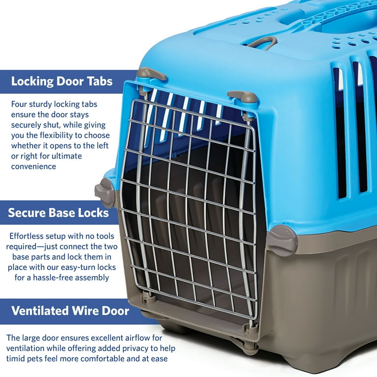 MidWest Homes For Pets, Pet Carrier, 19 inch, Blue - Walmart.com