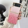 thumbnail image 1 of SaniMore for Samsung Galaxy Z Flip 3 Folding Case, Plating Gradient Glitter Shockproof Rugged PC Slim Lightweight Heavy Duty Full Body Protective Cover for Samsung Galaxy Z Flip 3 6.7", Pink, 1 of 7