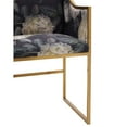 thumbnail image 4 of Atara Floral Velvet Gold Chair by TOV Furniture, 4 of 14