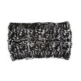 thumbnail image 2 of Sonducket Diadema de invierno para mujer, orejeras de ganchillo, motocicleta para mujer, color negro Accesorio para el cabello Negro+Blanco Sonducket AP009482-19B, 2 of 6