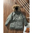 thumbnail image 1 of MLB New York Yankees Logo Large Fur Collar Workwear Down Jacket, 1 of 4