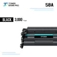 thumbnail image 4 of CF258A Toner Cartridge 58A Black (NO-chip) Compatible for HP 58A 58X CF258A CF258X for HP LaserJet Pro M404 M404n M404dn M404dw LaserJet MFP M428 M428dw M428fdn M428fdw M430f Printer Ink（6-PACK）, 4 of 12