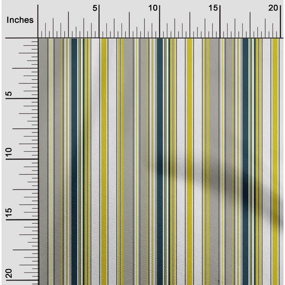 oneOone Polyester Lycra Fabric Multicolor Stripe Print Sewing Fabric BTY 56 Inch Wide