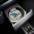 thumbnail image 3 of RYLABLUE Ocean Theme Sea Turtle Vintage Set of 4 Car Coaster for Drinks, Absorbent Ceramic Stone Coasters Cup Mat with Cork Base for Home Kitchen Room Coffee Table Bar Decor, 3 of 5
