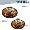 thumbnail image 2 of Electric Stove Burner Covers, Set of 4, Round Burner Cover,8 and 10 Inch,Elk Surrounded By Autumn Leaves, 2 of 4