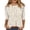 26# Beige, variant on Women's 3/4 Sleeve Leopard Print Round Neck Tunic Top, Casual Loose Fit Flowy Blouse, Soft Breathable Knit Shirt for Daily Office Weekend Casual Wear Light Brown S