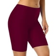 thumbnail image 3 of iHPH7 Biker Shorts Women Athletic Wear Women Athletic Shorts for Women Yoga Shorts Gym Shorts Women's Leggings Seamless Biker Shorts for Women Wine XXL, 3 of 9