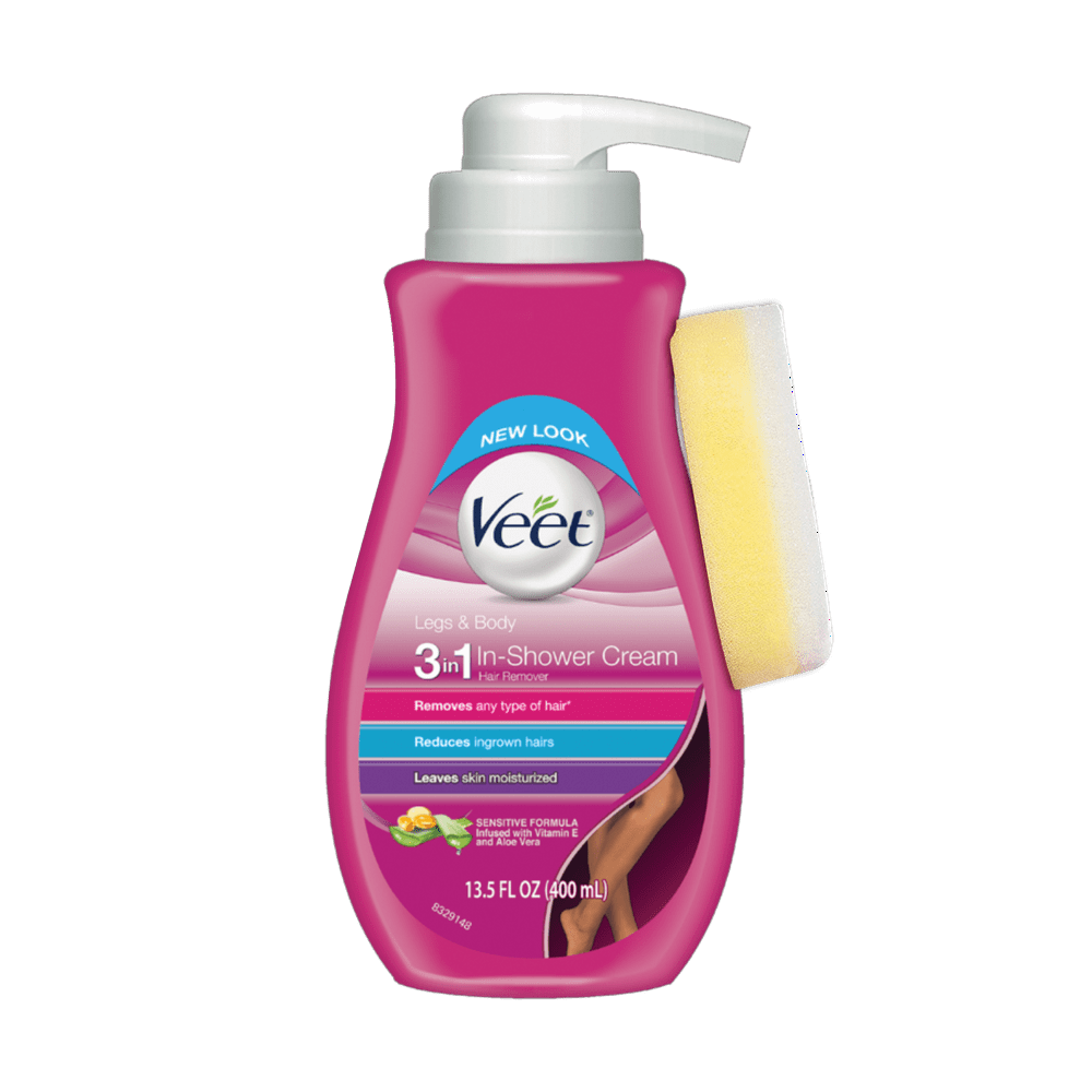 Veet Botanic Inspirations In Shower Cream, 13.5 fl Oz., for Legs & Body