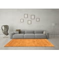 thumbnail image 3 of Ahgly Company Indoor Rectangle Abstract Orange Modern Area Rugs, 7' x 9', 3 of 4