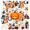 1A, variant on cartoon Halloween Stickers, Waterproof Ghost Sticker for Water Bottle Laptop Phone Cases Planner Skateboard Luggage Helmet Party Favor Decor, Ideal for Adults Teens Teacher Rewards