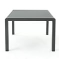 thumbnail image 3 of MODERNLUXE Aluminum Outdoor Coffee Table,Rectangle Patio Coffee Table Furniture with Tempered Glass Table Top,Dark Grey, 3 of 7