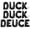 Black, variant on Letter Balloons - DUCK DUCK DEUCE 16" Inch Alphabet Letters Foil Mylar Balloon 2nd Birthday Party Banner (Blue)