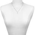 thumbnail image 2 of Delight Jewelry Crystal Clear Channel Drop - Silvertone Class of 2026 Delicate Bar Necklace, 18.75", 2 of 4