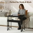 thumbnail image 1 of Royalbelle 31.5 in Black Folding Table with Storage Shelf, Small Computer Desk, 1 of 7