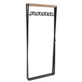 thumbnail image 1 of Iron Trash Bag Holder, Portable Garbage Bag Holder Trash Rack Portable Wood Handle Outdoor Leaf Bag Stand Foldable Trash Stand Holder Waste Sorting Bin for Camping, 1 of 7