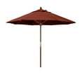 thumbnail image 2 of California Umbrella 9 ft. Sunbrella Marenti Wood Market Umbrella, 2 of 9