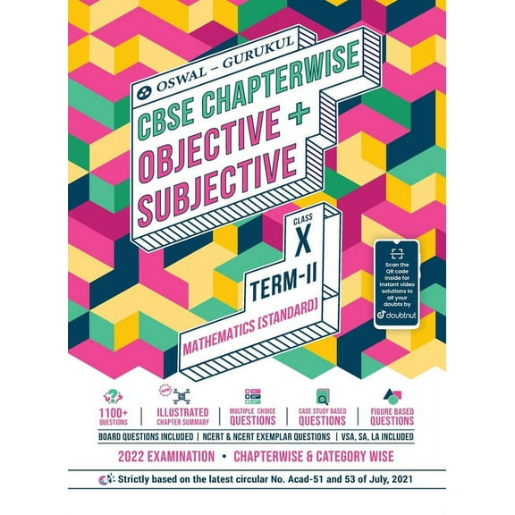 Mathematics Chapterwise Objective   Subjective for CBSE Class 10 Term 2 Exam, (Paperback)
