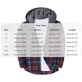 thumbnail image 5 of Tqyyweavej Mens Flannel Hoodie Shirts Lightweight Button Down Plaid Hoodies Drawstring Hooded Long Sleeve Jackets for Men with Pockets, 5 of 5