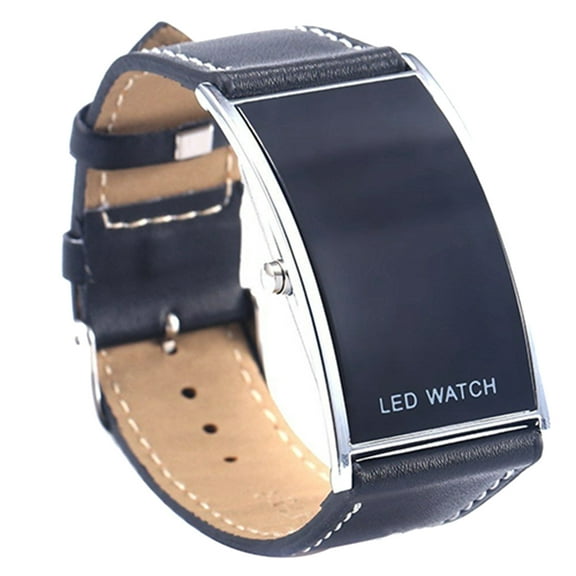 Naierhg Wristwatch LED Digital Men Date Indicator Rectangle Watch for Dating