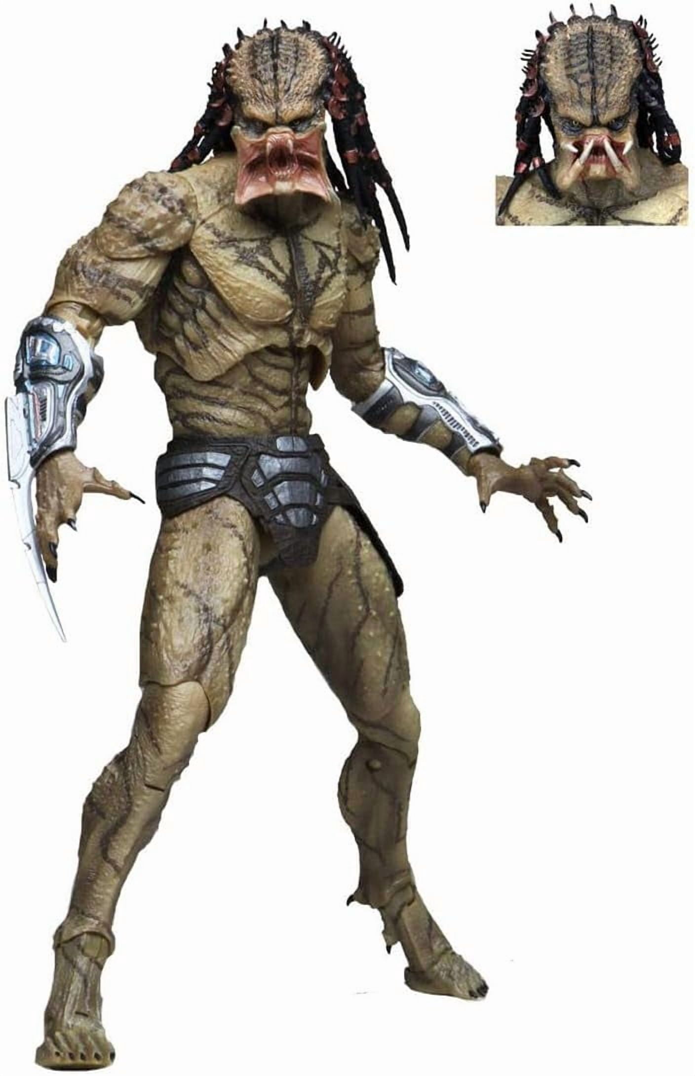 Predator Hitman Figure Moable Replacement Face Hitman Anime Figures 30cm/11.8inch Character PVC Collection Statue Model Ornament Gifts