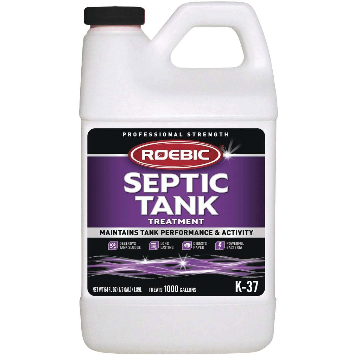 Roebic K-570 Concentrated Septic Tank Treatment, 1 Qt, Safe for