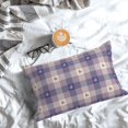 thumbnail image 3 of Cauagu Heart Check Plaid Print Pillow Covers with Envelope Closure,1PC Pillow Cases Decorative Pillow Case for Bed & Couch, Pillows Not Included-14"x20", 3 of 6