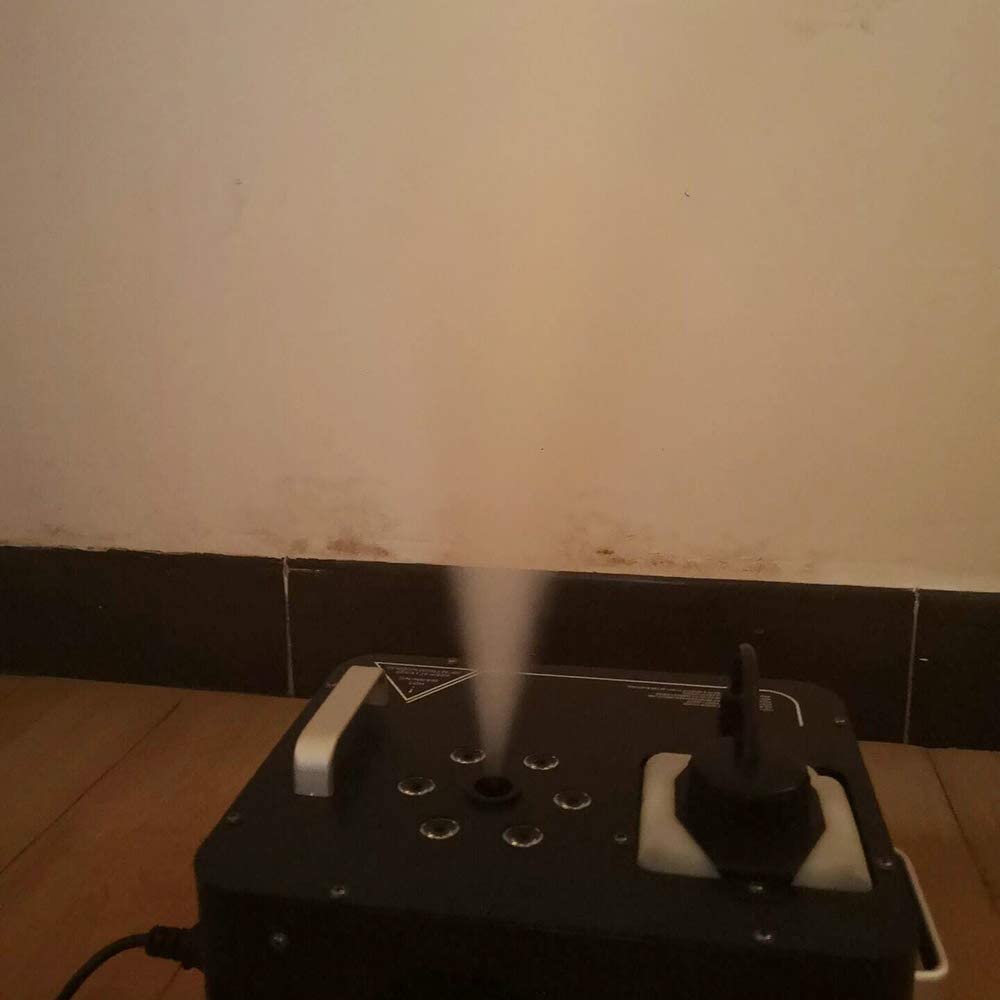 Fetcoi, Portable Smoke Machin 63W LED 3IN1 Fog Machine Fogger, LED RGB Pyrotechnic Light Effect+Remote