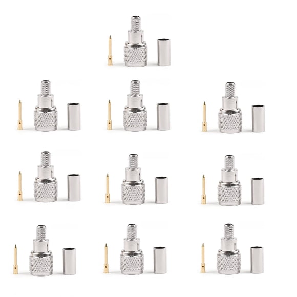 Conector Areyourshop Mini-UHF macho para cable RG-58/U
