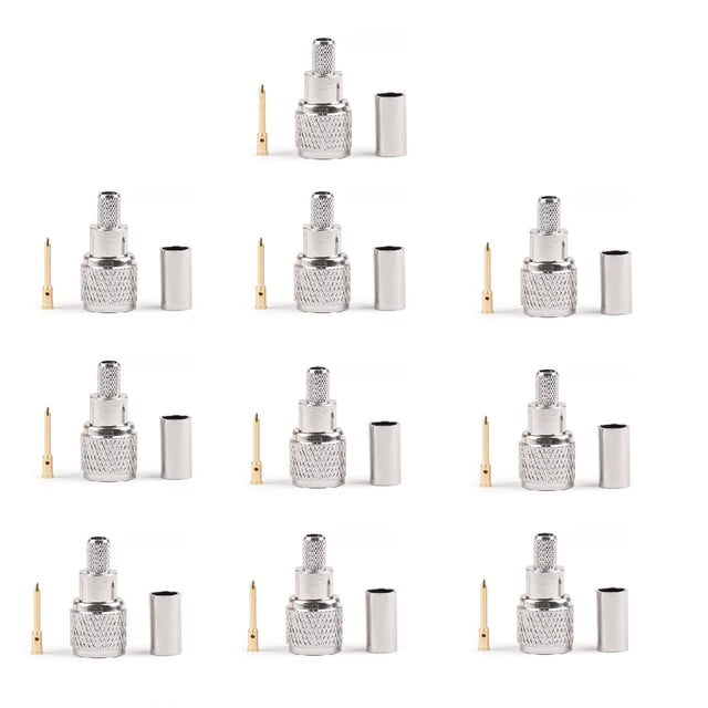 Conector Areyourshop Mini-UHF macho para cable RG-58/U