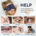 thumbnail image 2 of Heated Eye Mask, USB Eye Mask for Dry Eyes with Temperature & Vibration Massage, Warm Eye Compress Heating Pad for Sleep, Dry Eyes Blue, 2 of 12