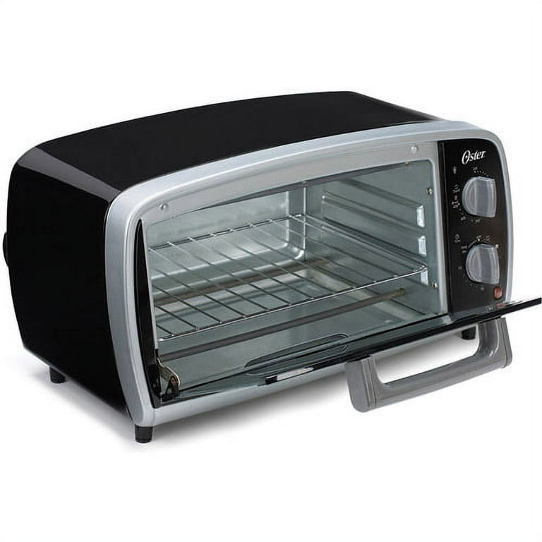 Kahomvis 1000W 4-Slice Black Matte Stainless Countertop Toaster Oven &  Pizza Maker Toaster Oven with Bake Tray and Wire Rack ISA-LKD0-YQW - The  Home Depot