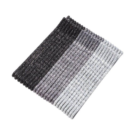 Unique Bargains 24Pcs Grace Hair Clips Hairdo Clip Set Gray Black