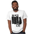 thumbnail image 5 of Black Cat Punk Rock Kitty Lovers Men's Graphic T Shirt Tees Brisco Brands L, 5 of 6