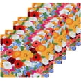 thumbnail image 3 of GZHJMY Colorful Flowers Wash Cloth Set of 4, 12 x 12 Inch Cotton Baby Washcloths Absorbent and Super Soft Feel Fingertip Towel Face Towels for Bathroom, Gym, Spa, 3 of 7