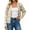 Beige, variant on Floral Knit Women Long Sleeve Button Down Casual Sweater Cardigan