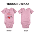 thumbnail image 3 of Im Not Spoiled My Uncle Just Loves Me Cute Baby Bodysuits Boy Girl Newborn Clothes, 3 of 5