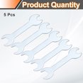 thumbnail image 3 of Uxcell 5pcs Double Open End Thin Wrench 10mm x 14mm Metric U-Shaped Spanner, 3 of 8