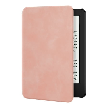 Ayotu Skin Touch Feeling Case for All-New Kindle 10th Gen 2019 Release Only - Thin&Light Smart Cover with Auto Wake/Sleep - Support Back Cover adsorption - (Not Fit Kindle Paperwhite), Pink